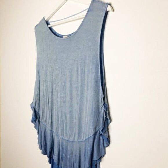 FREE PEOPLE Uptown Sleeveless Ruffle Tee  - Picture 2 of 10